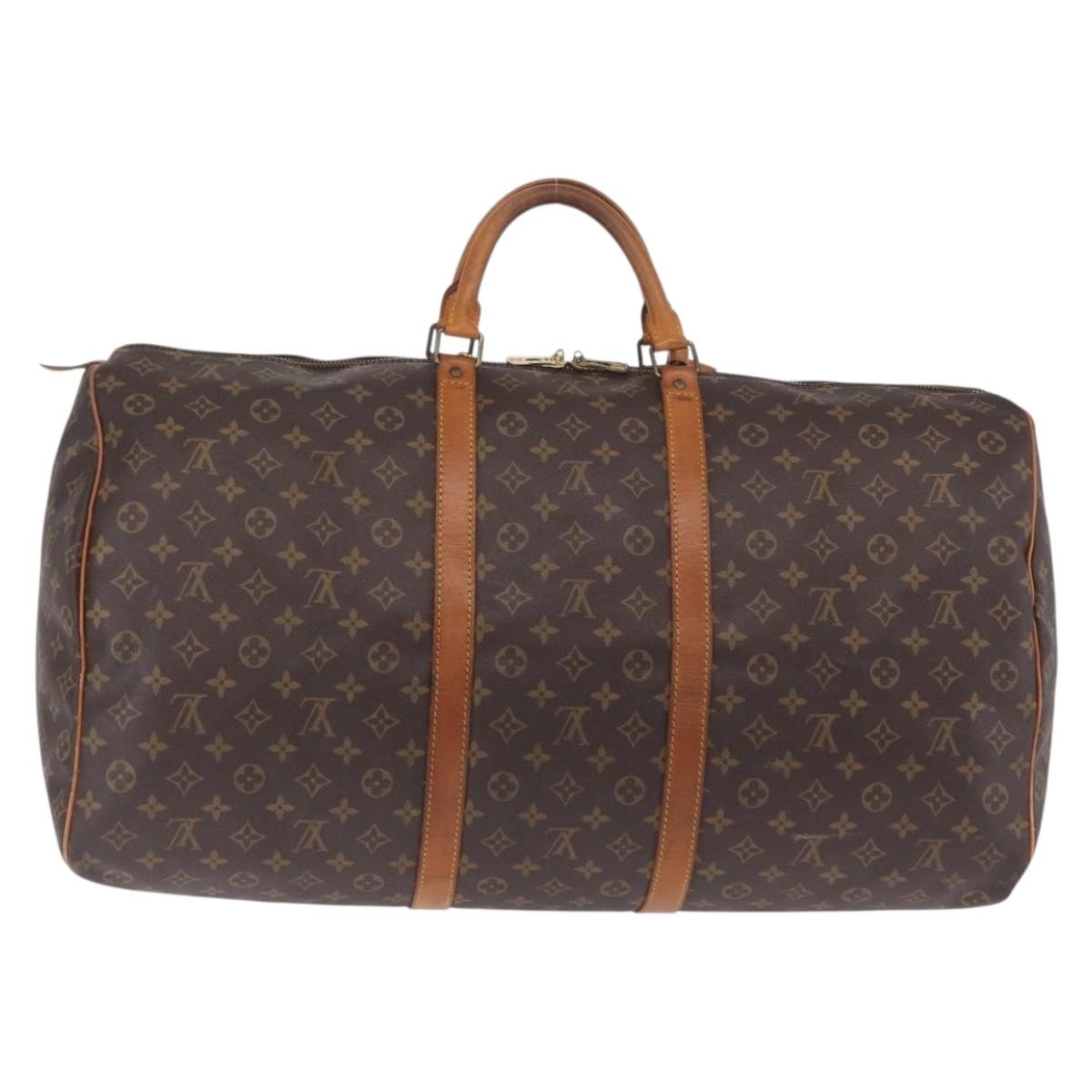 Louis Vuitton Keepall Monogram Canvas Brown Canvas Travel Bag Bag (Pre-Owned)