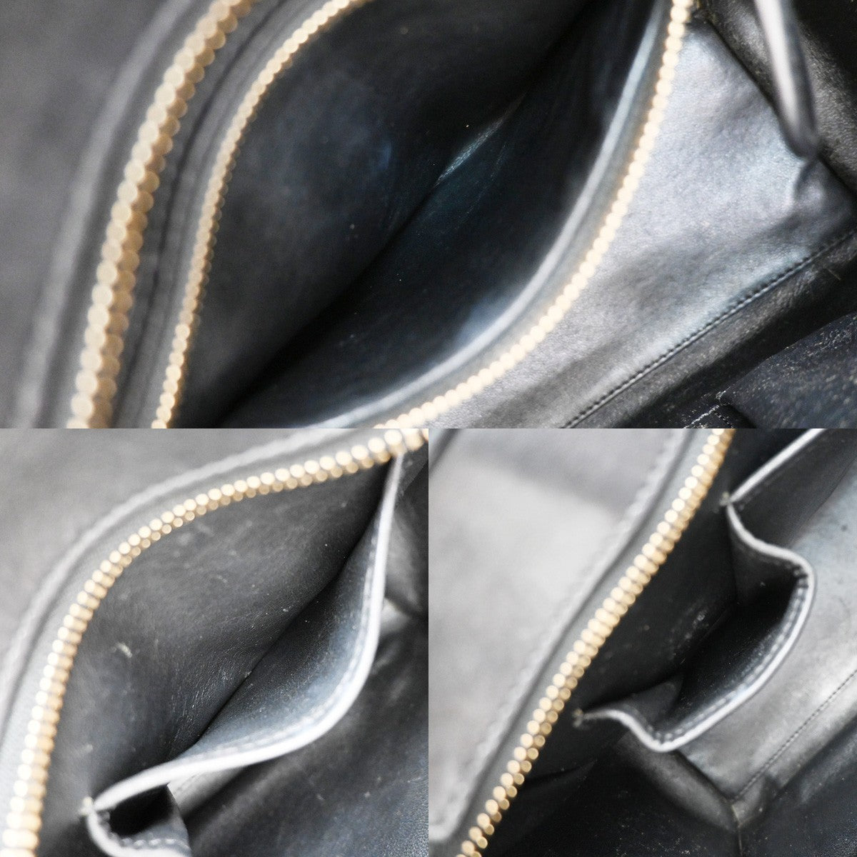 Celine Bicolor Luggage Leather Black Leather Tote Bag Bag (Pre-Owned)