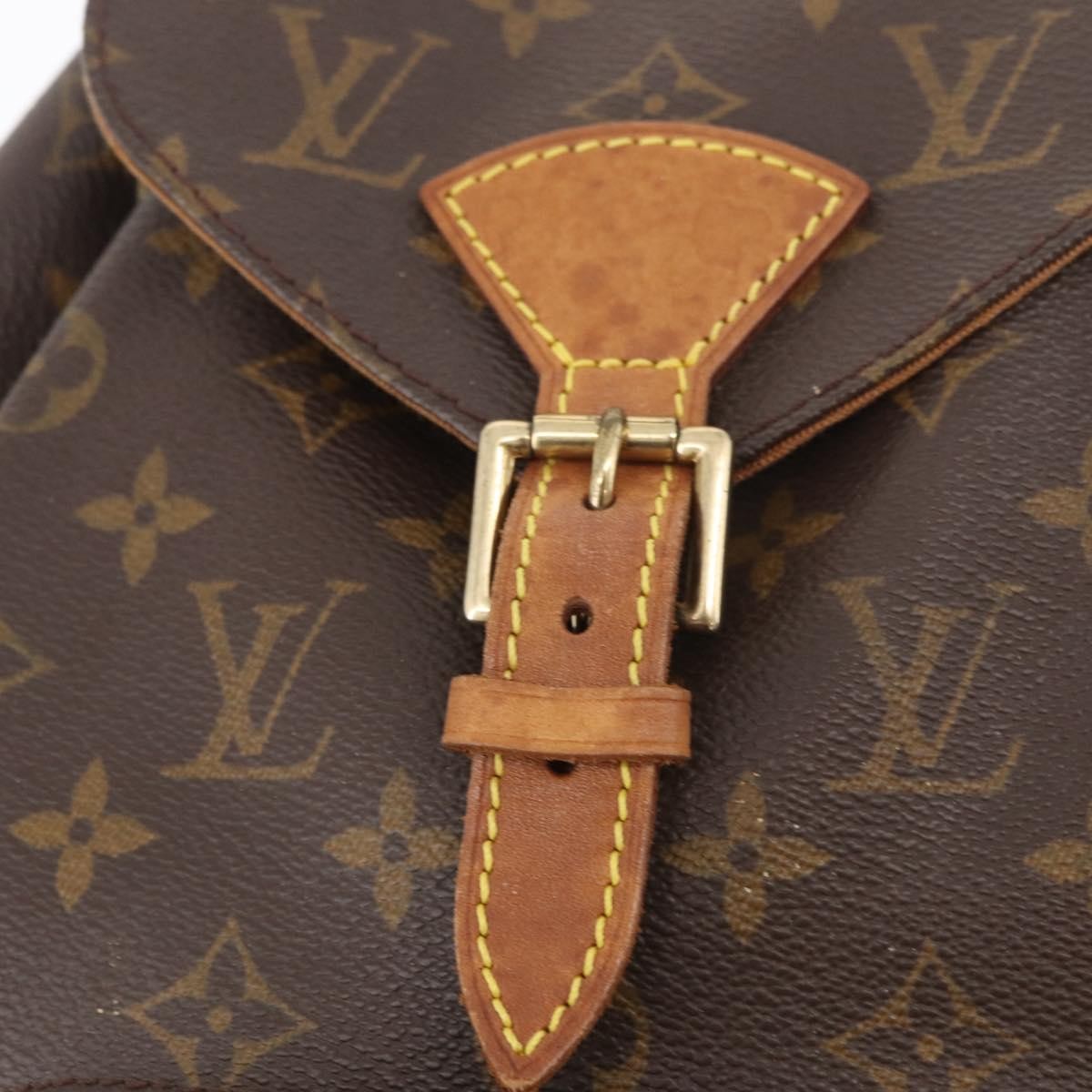 Louis Vuitton Vintage Montsouris Monogram Canvas Brown Canvas Backpack Bag (Pre-Owned)