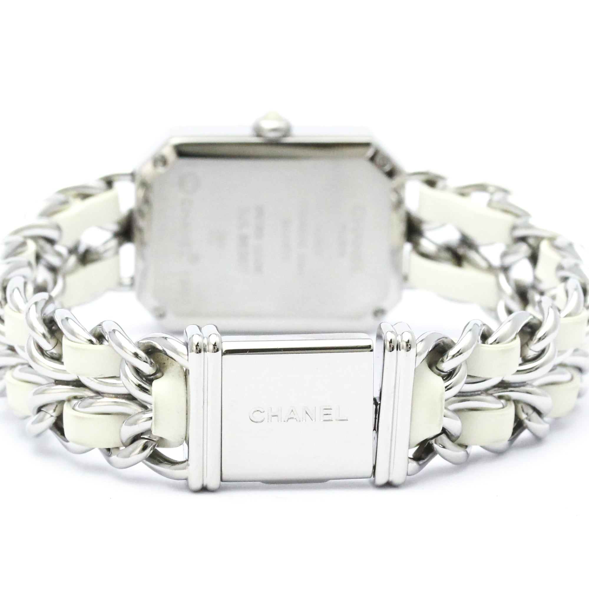 Chanel Premiere Rock Quartz Stainless Steel And Leather Watch (Pre-Owned)