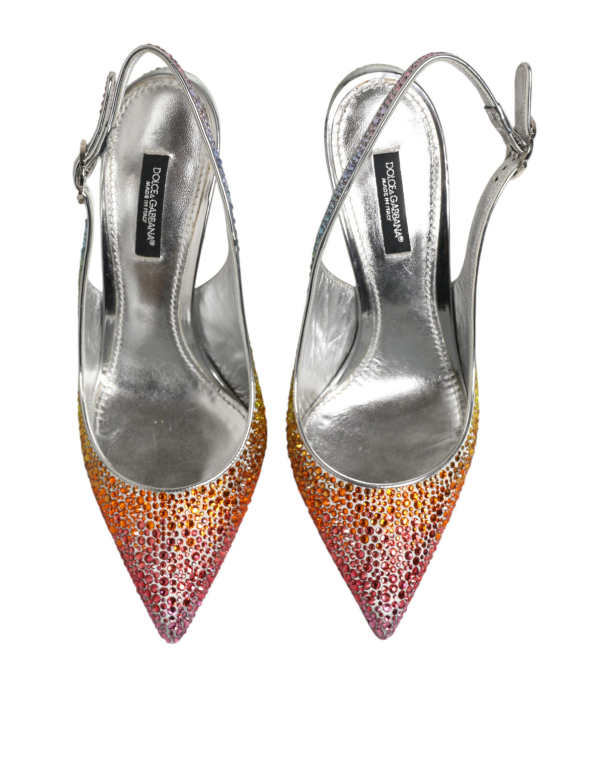 Dolce & Gabbana Multicolor Sequin Slingback Pumps Women's Shoes