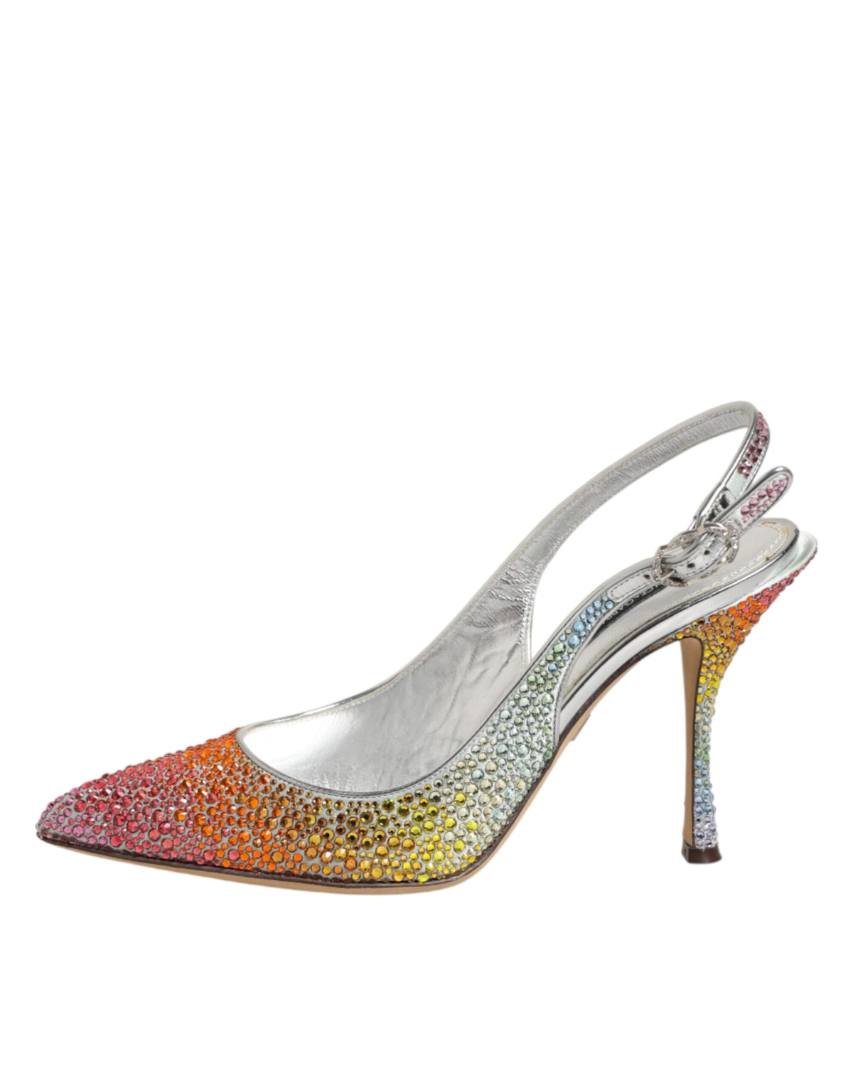 Dolce & Gabbana Multicolor Sequin Slingback Pumps Women's Shoes