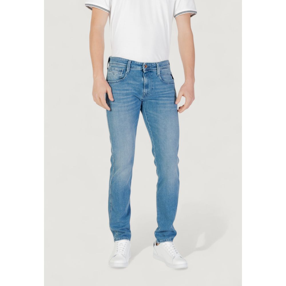 Replay Blue Cotton Skinny Men's Jeans