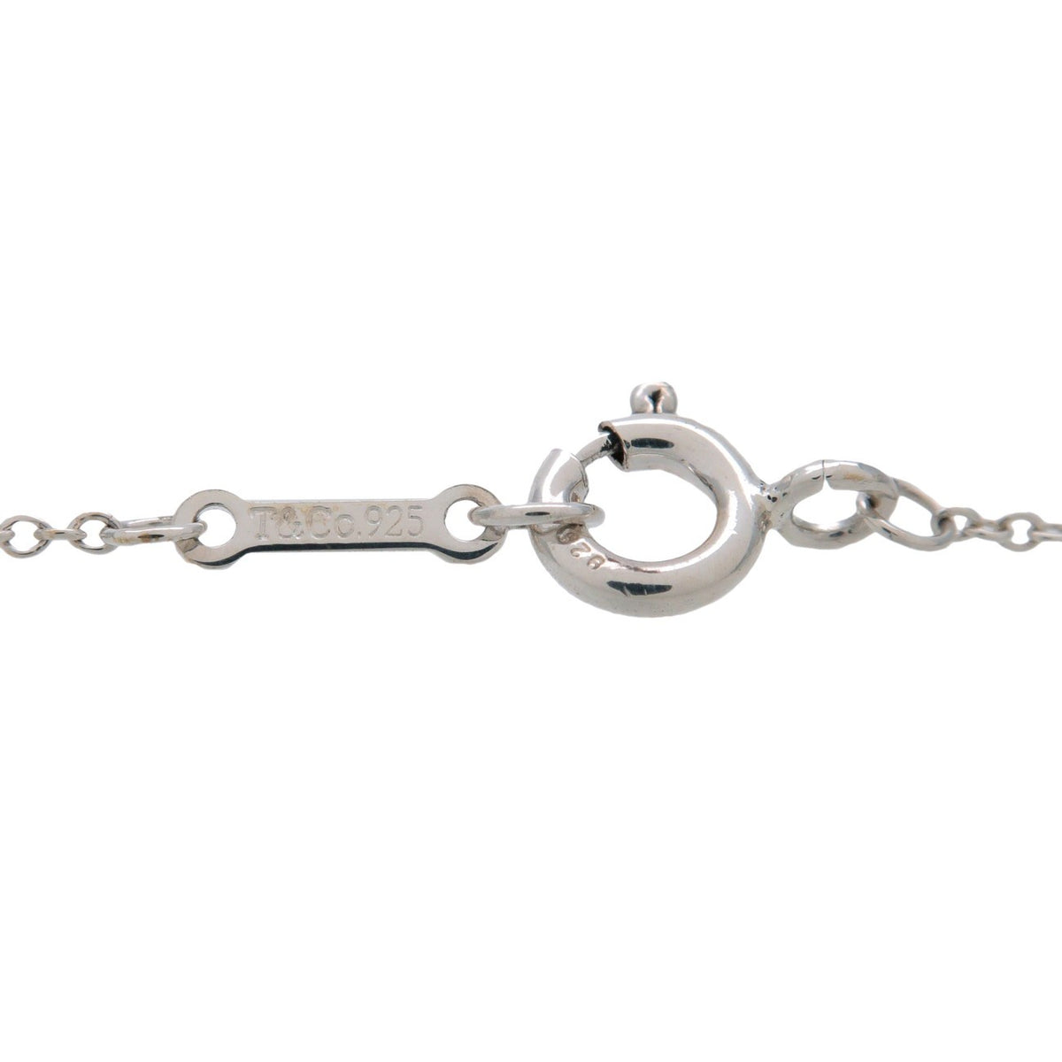Tiffany & Co. Paloma Picasso Loving Heart Silver Silver Silver Necklace Jewelry (Pre-Owned)