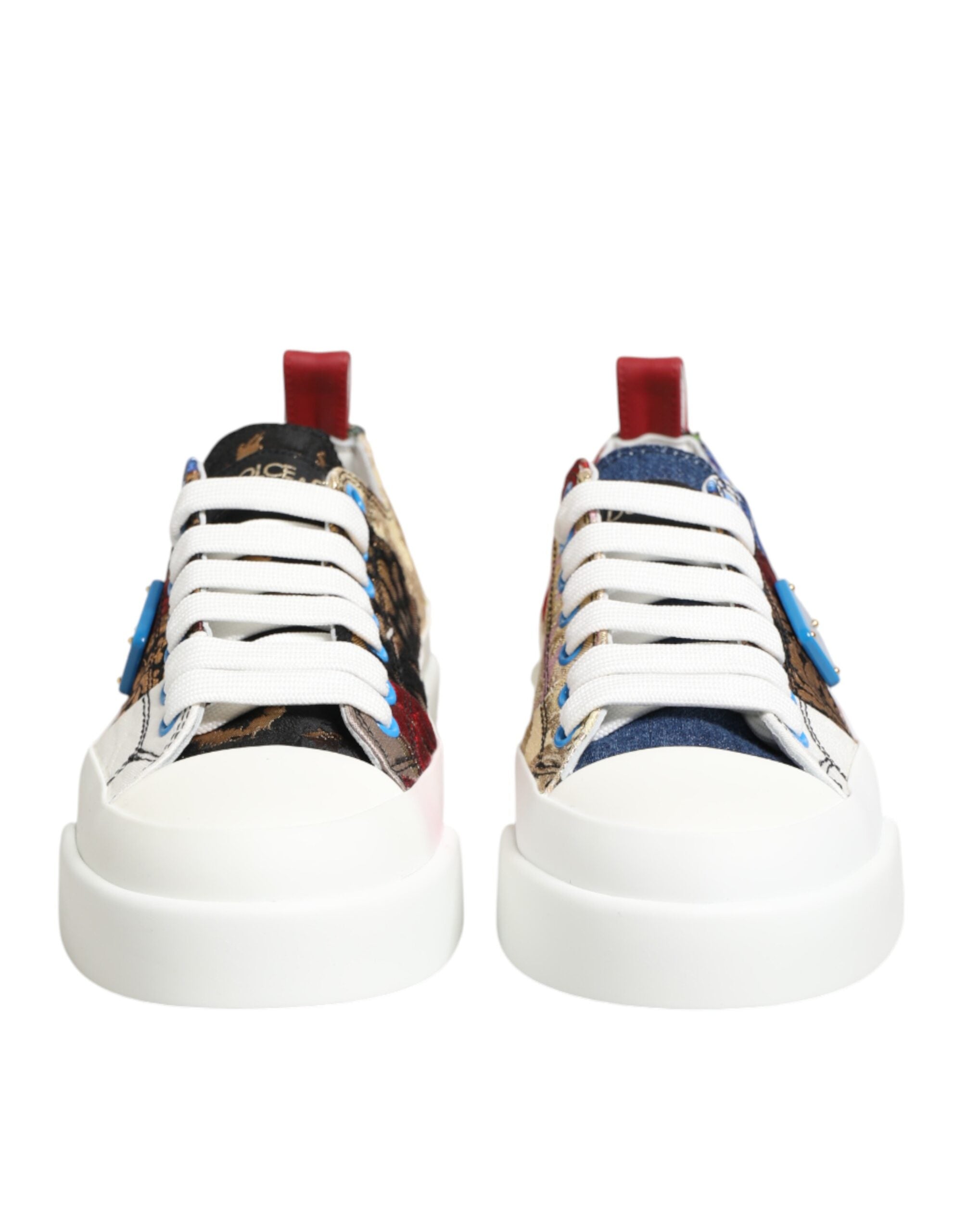 Dolce & Gabbana Multicolor Patchwork Low Top Sneakers Women's Shoes (Pre-Owned)