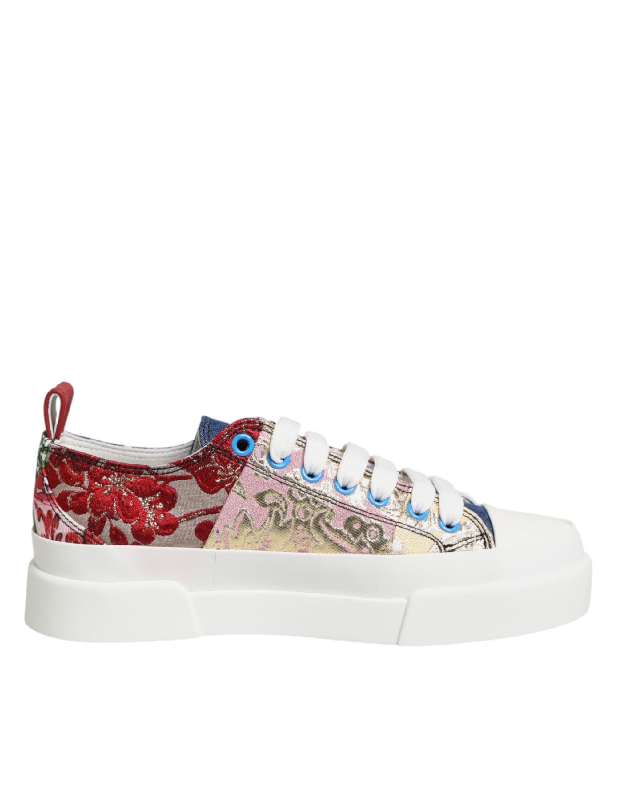 Dolce & Gabbana Multicolor Patchwork Low Top Sneakers Women's Shoes (Pre-Owned)