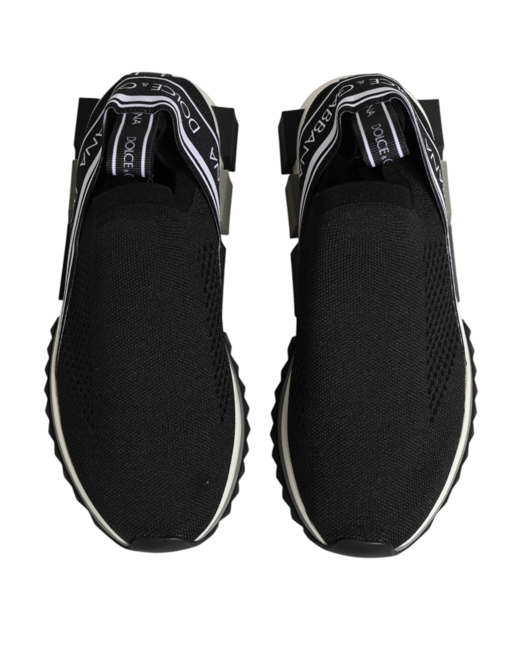 Dolce & Gabbana Black Slip On Sorrento Low Top Sneakers Women's Shoes