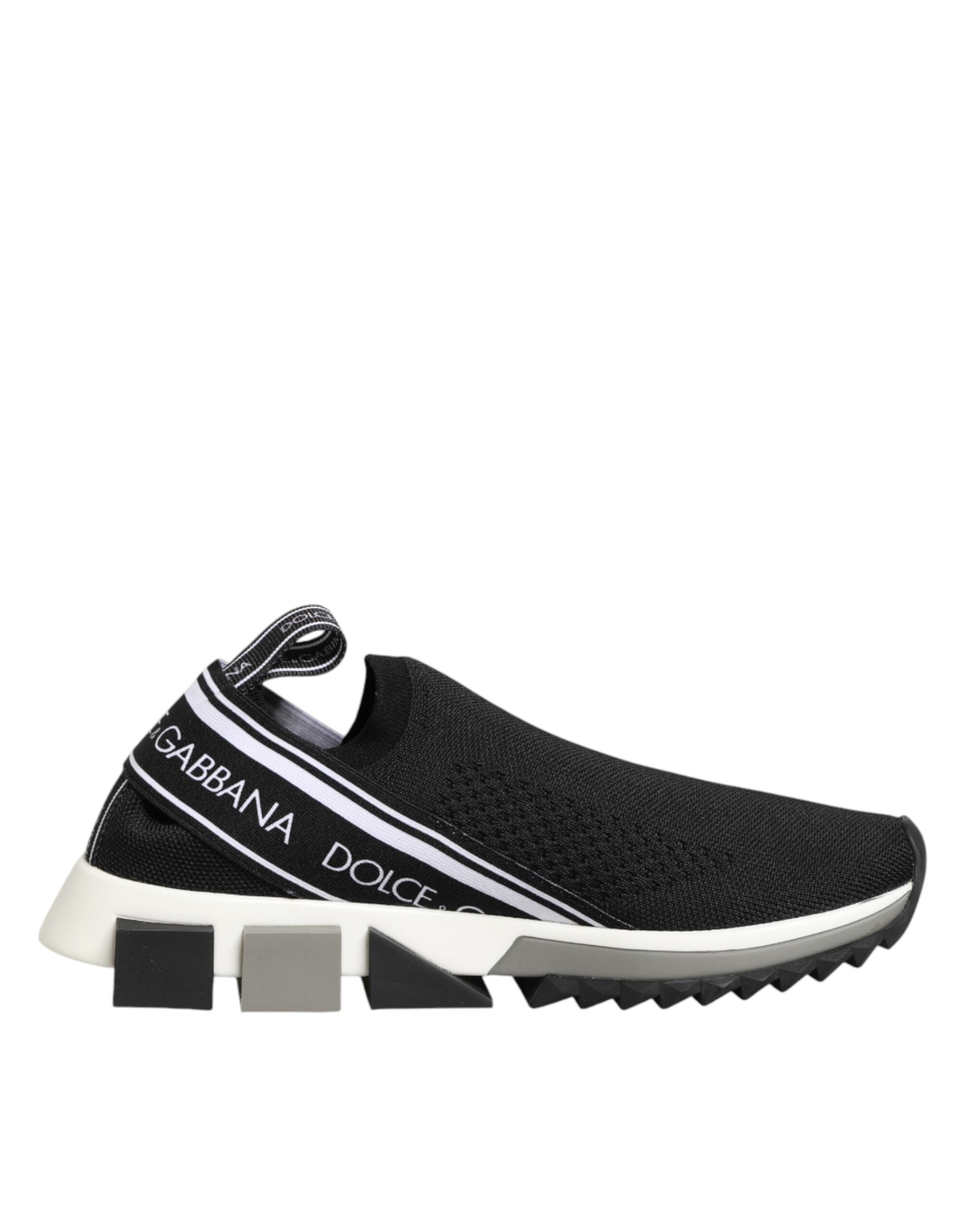 Dolce & Gabbana Black Slip On Sorrento Low Top Sneakers Women's Shoes