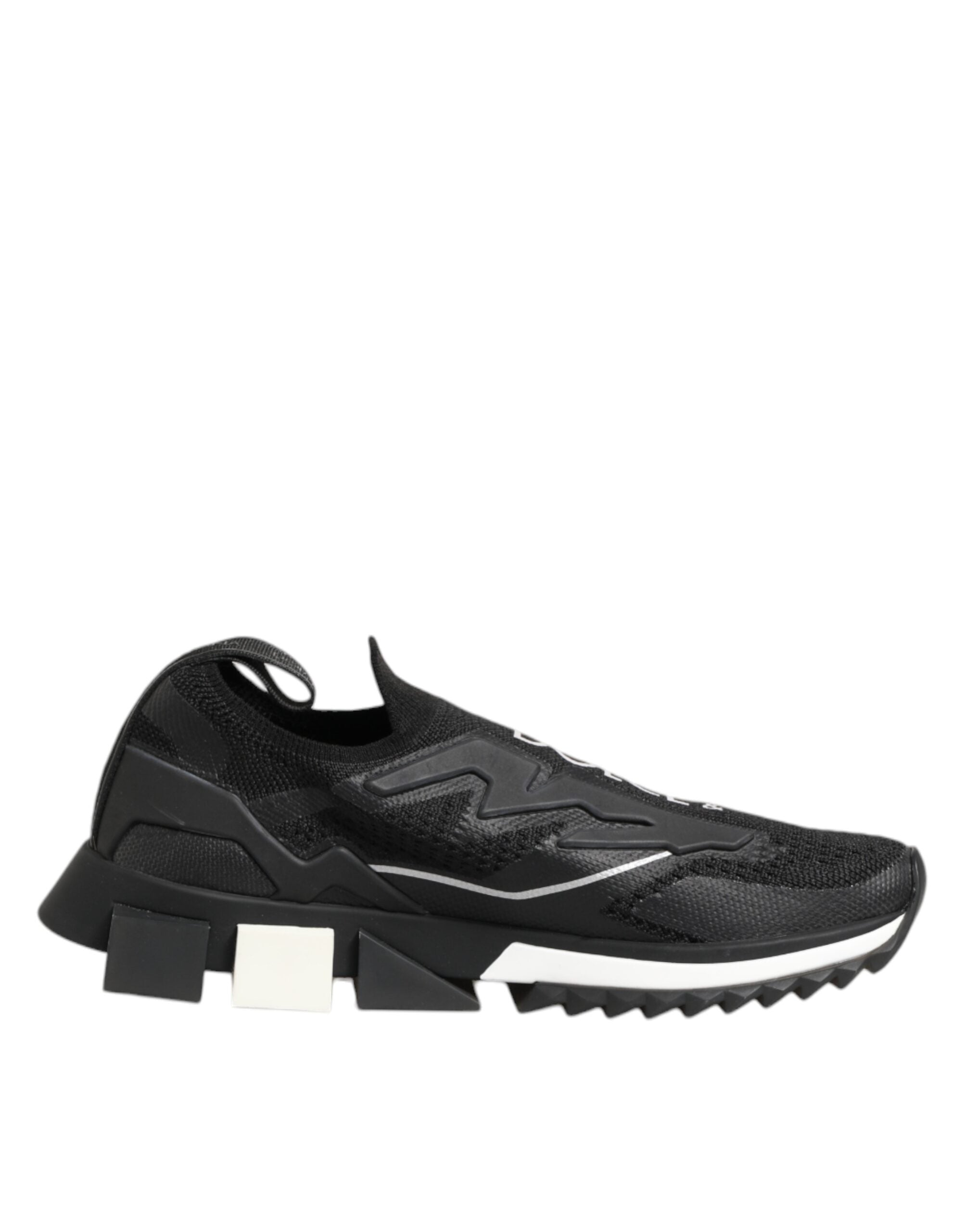 Dolce & Gabbana Black SORRENTO Sport Stretch Sneakers Women's Shoes