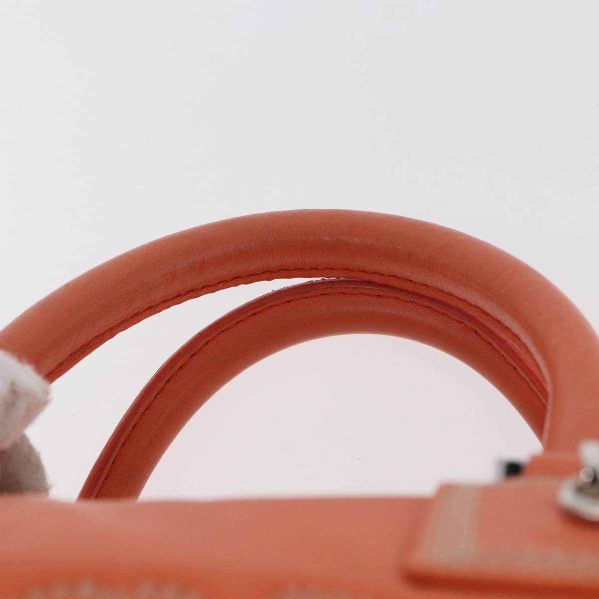 Loewe Anagram Leather Orange Leather Handbag (Pre-Owned)