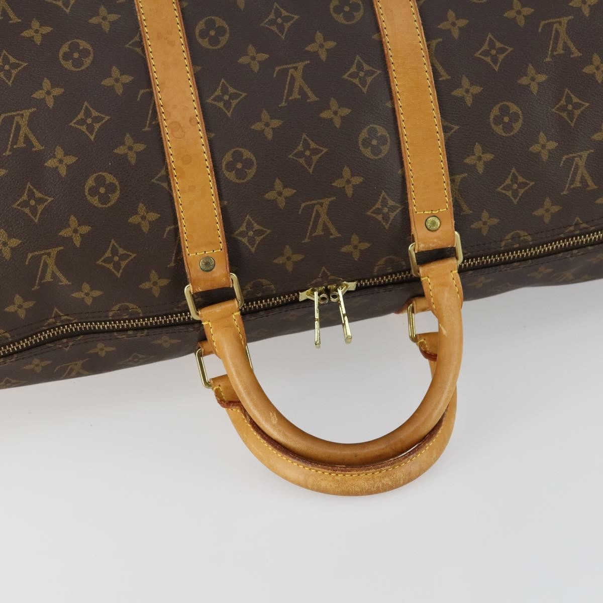 Louis Vuitton Keepall Monogram Canvas Brown Canvas Travel Bag Bag (Pre-Owned)