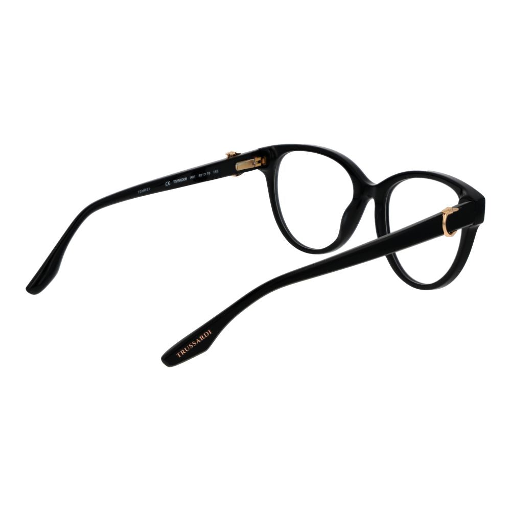 Trussardi Black Acetate Glasses Women's (Frames)