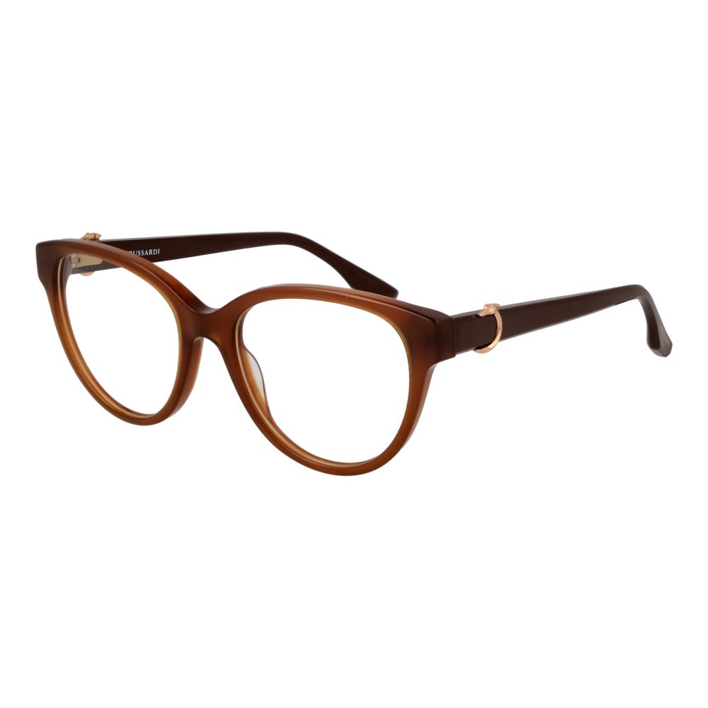 Trussardi Brown Acetate Glasses Women's (Frames)