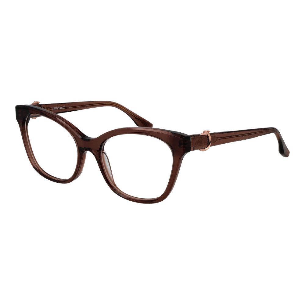 Trussardi Brown Acetate Glasses Women's (Frames)