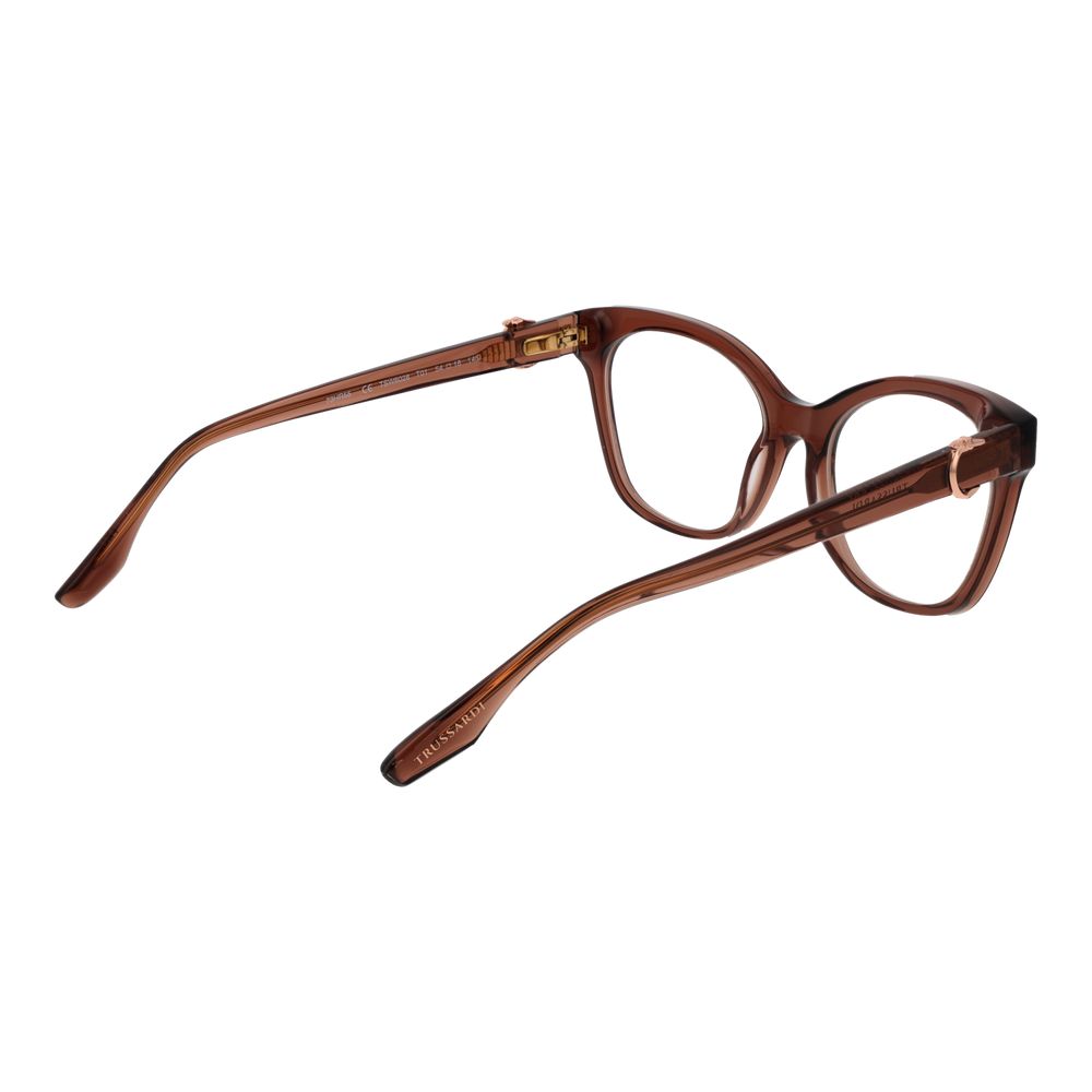 Trussardi Brown Acetate Glasses Women's (Frames)
