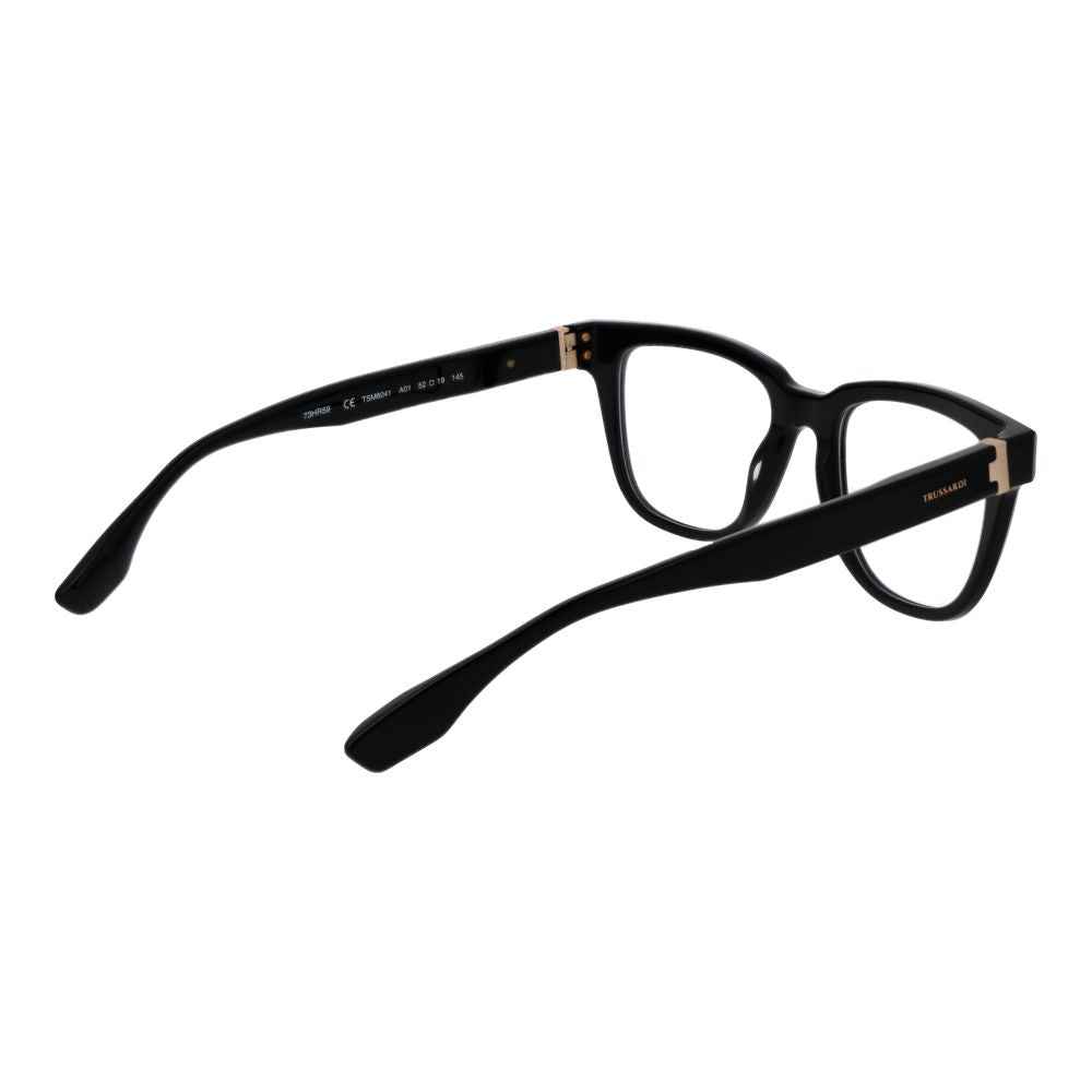 Trussardi Black Acetate Glasses Men's (Frames)