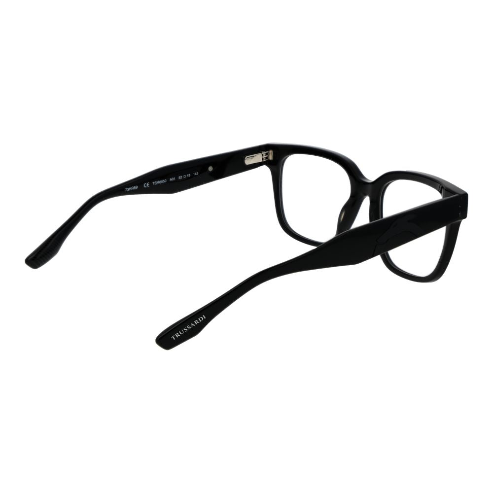 Trussardi Black Acetate Glasses Men's (Frames)
