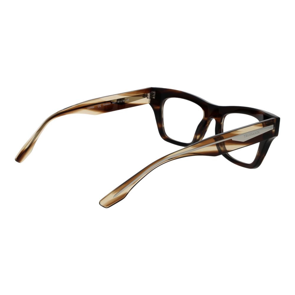 Trussardi Brown Acetate Glasses Women's (Frames)