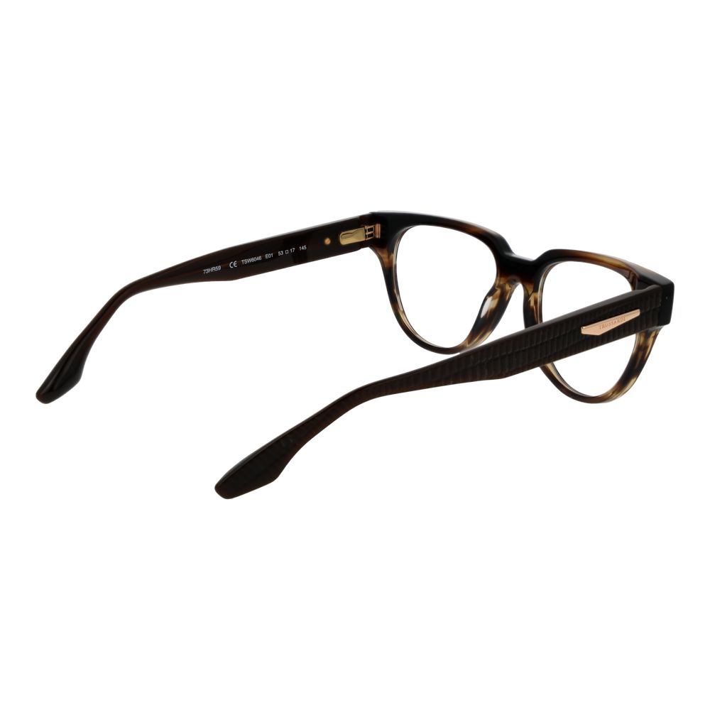 Trussardi Brown Acetate Glasses Women's (Frames)