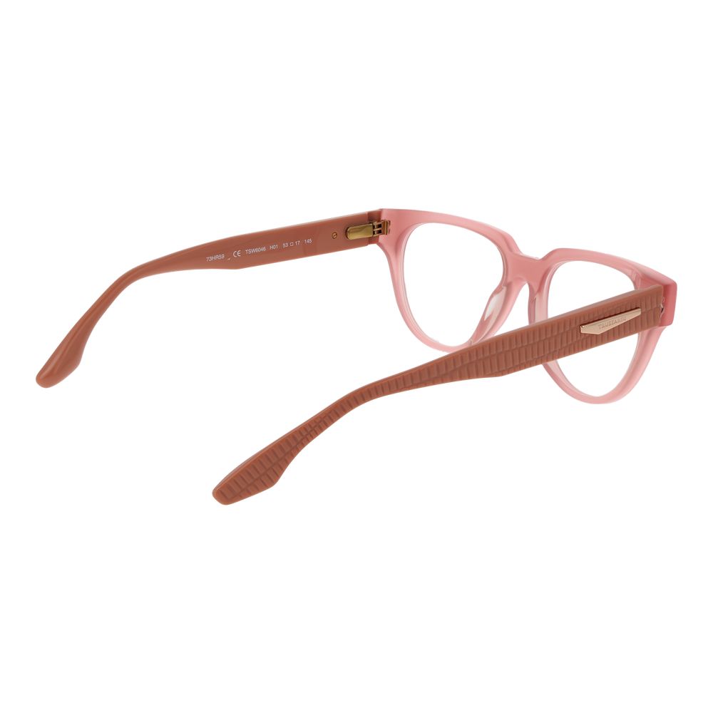 Trussardi Pink Acetate Glasses Women's (Frames)
