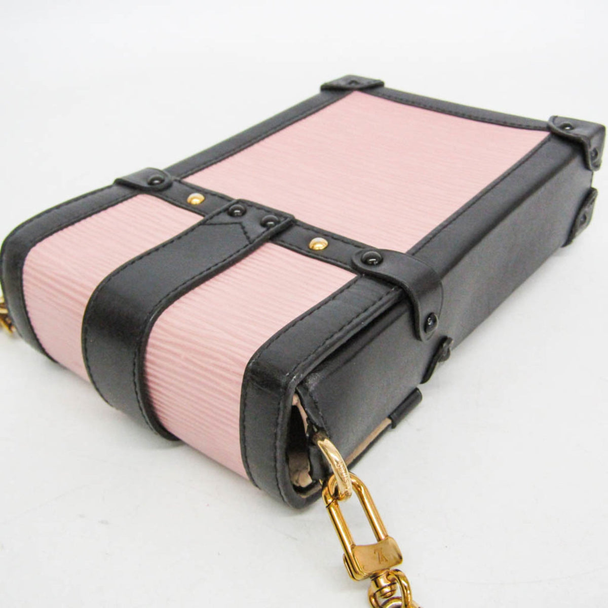 Louis Vuitton Vertical Trunk Pochette Epi Leather Pink Leather Clutche & Pouche Bag (Pre-Owned)