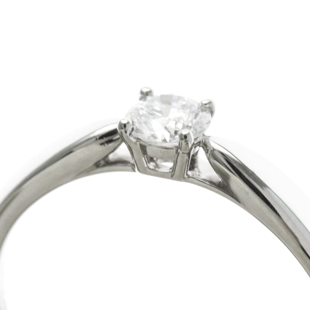 Tiffany & Co. Harmony Solitaire Platinum And Pave Diamonds With Rbc Diamond G/Vs1 Silver Platinum Ring Jewelry (Pre-Owned)