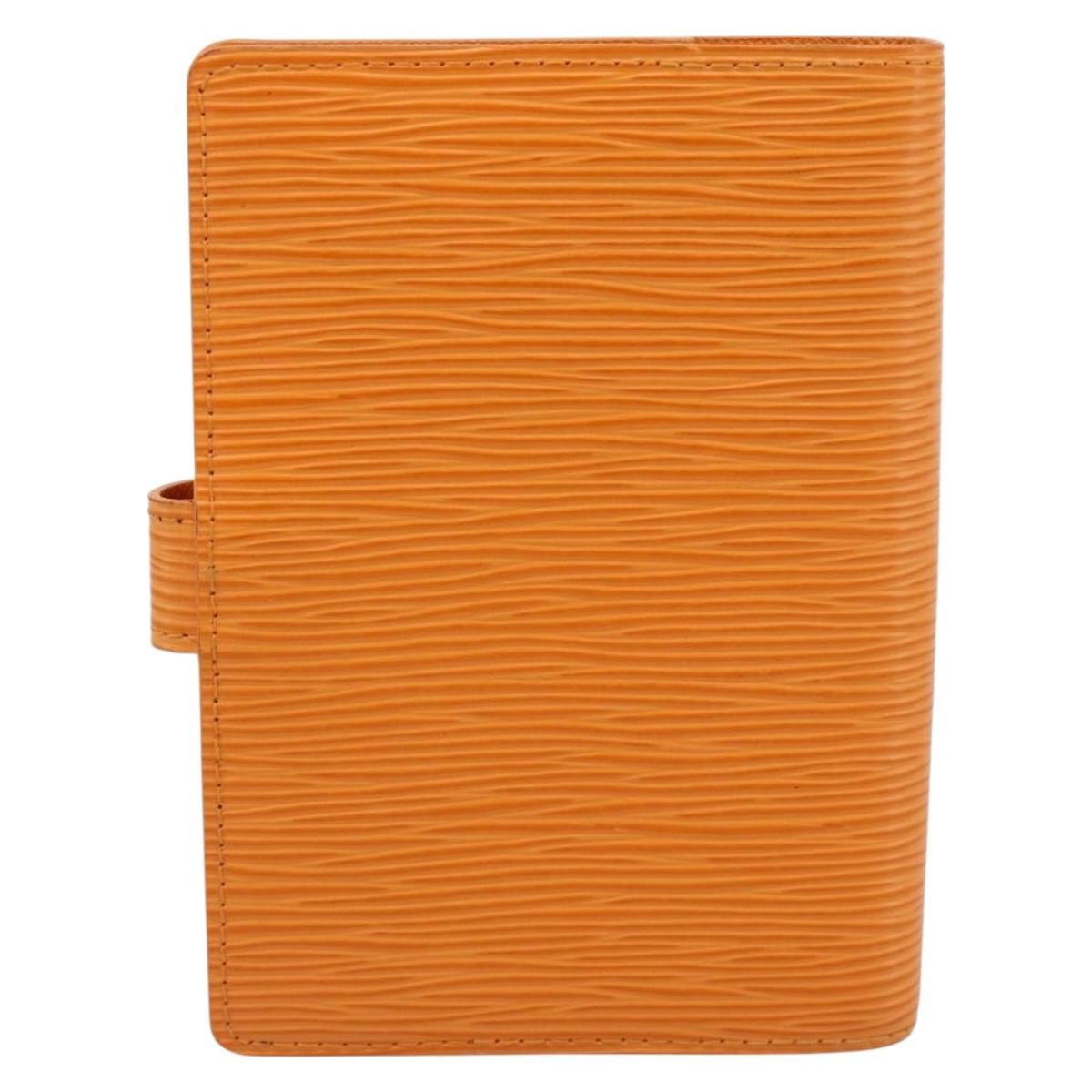 Louis Vuitton Agenda Cover Epi Leather Orange Leather Wallets Accessory (Pre-Owned)