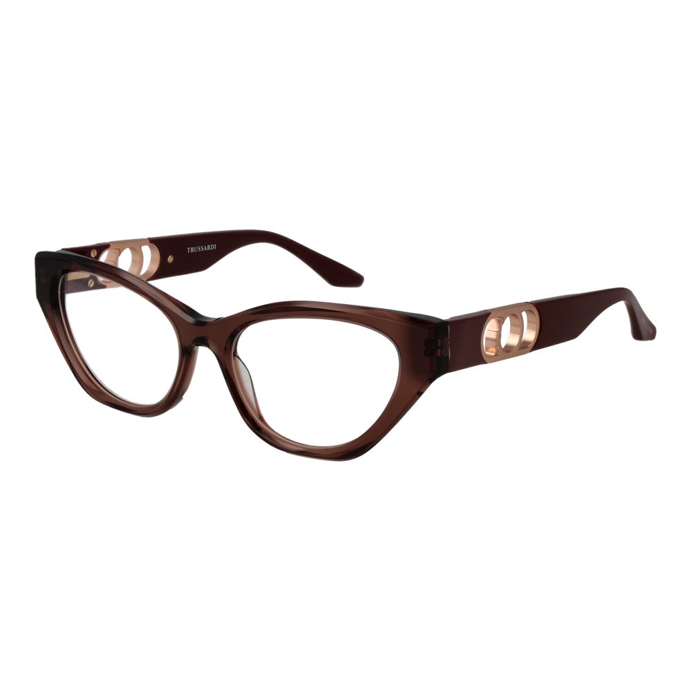 Trussardi Brown Acetate Glasses Women's (Frames)