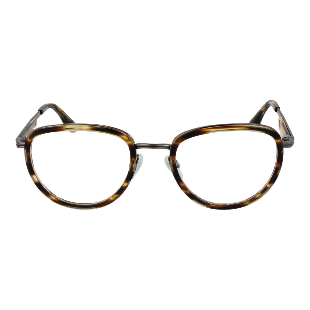 Trussardi Brown Metal & Plastic Glasses Men's (Frames)