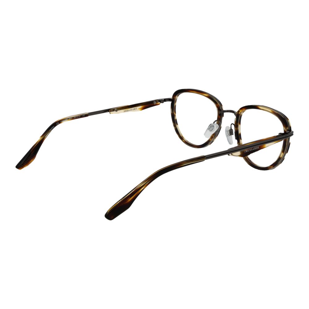Trussardi Brown Metal & Plastic Glasses Men's (Frames)