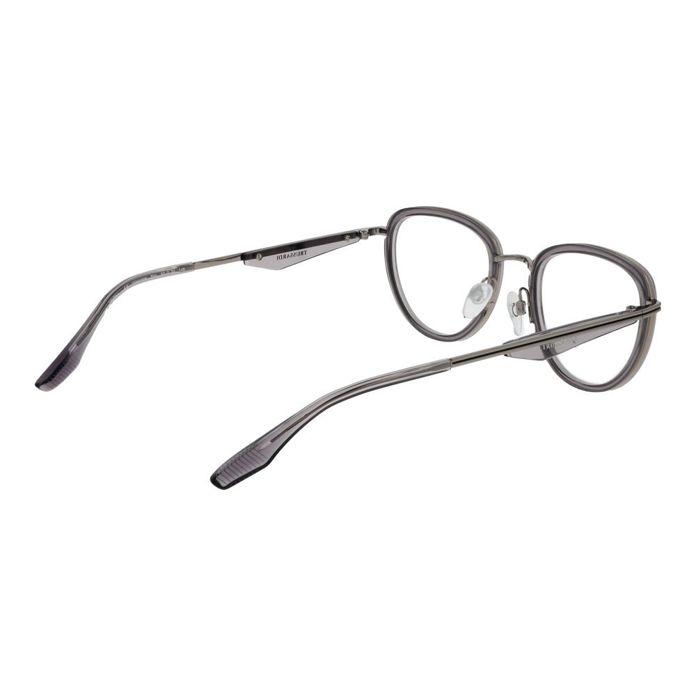Trussardi Gray Metal Glasses Men's (Frames)