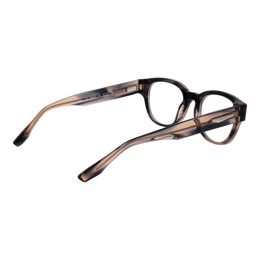 Trussardi Gray Acetate Glasses Men's (Frames)