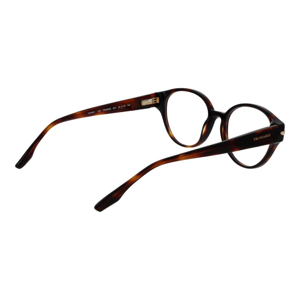 Trussardi Brown Acetate Glasses Women's (Frames)