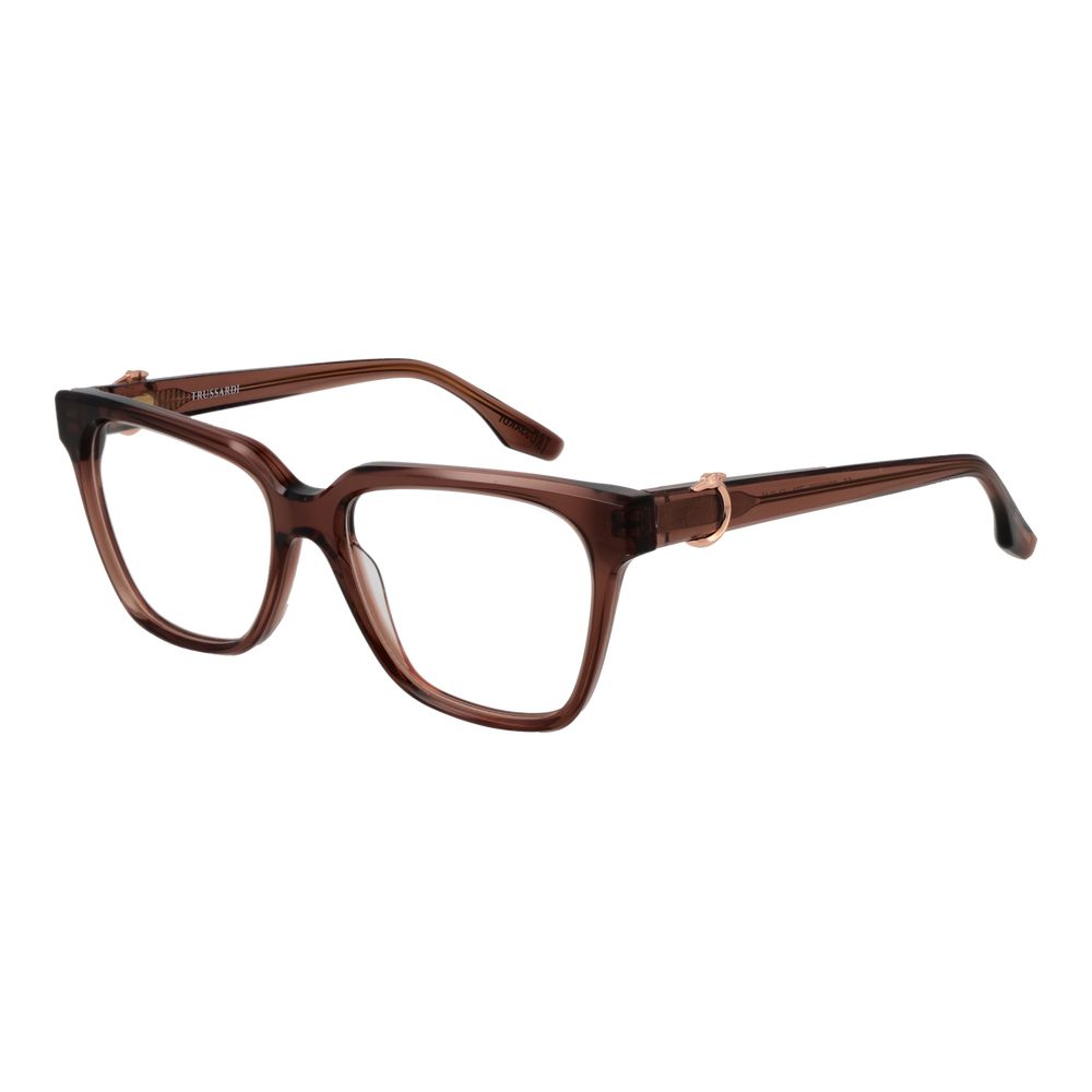 Trussardi Brown Acetate Glasses Women's (Frames)