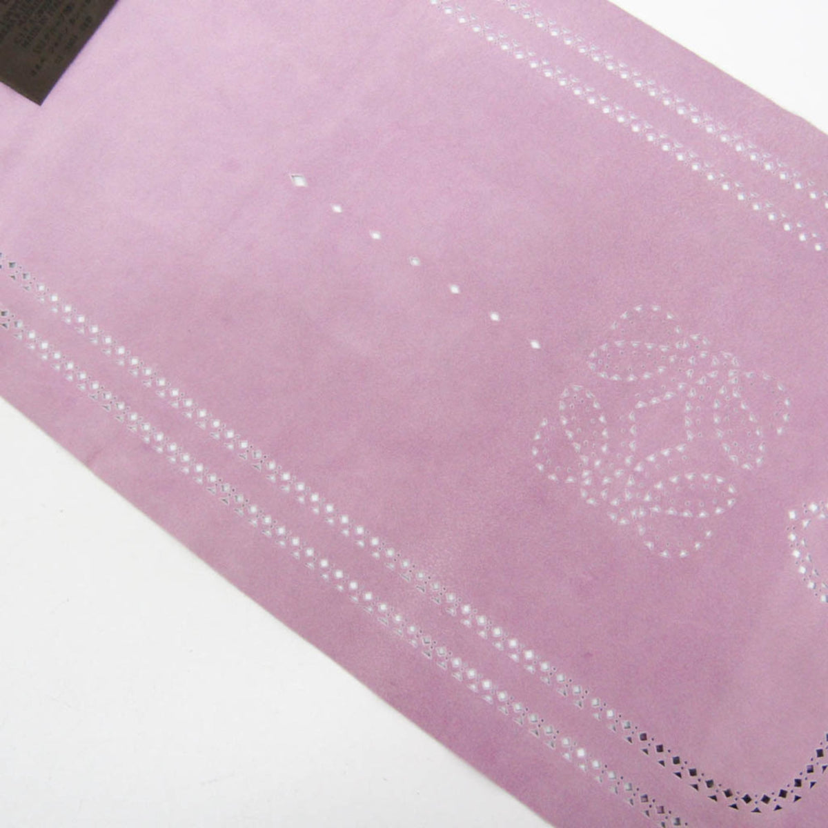 Loewe Scarf Suede Purple Leather Scarve & Shawl Accessory (Pre-Owned)