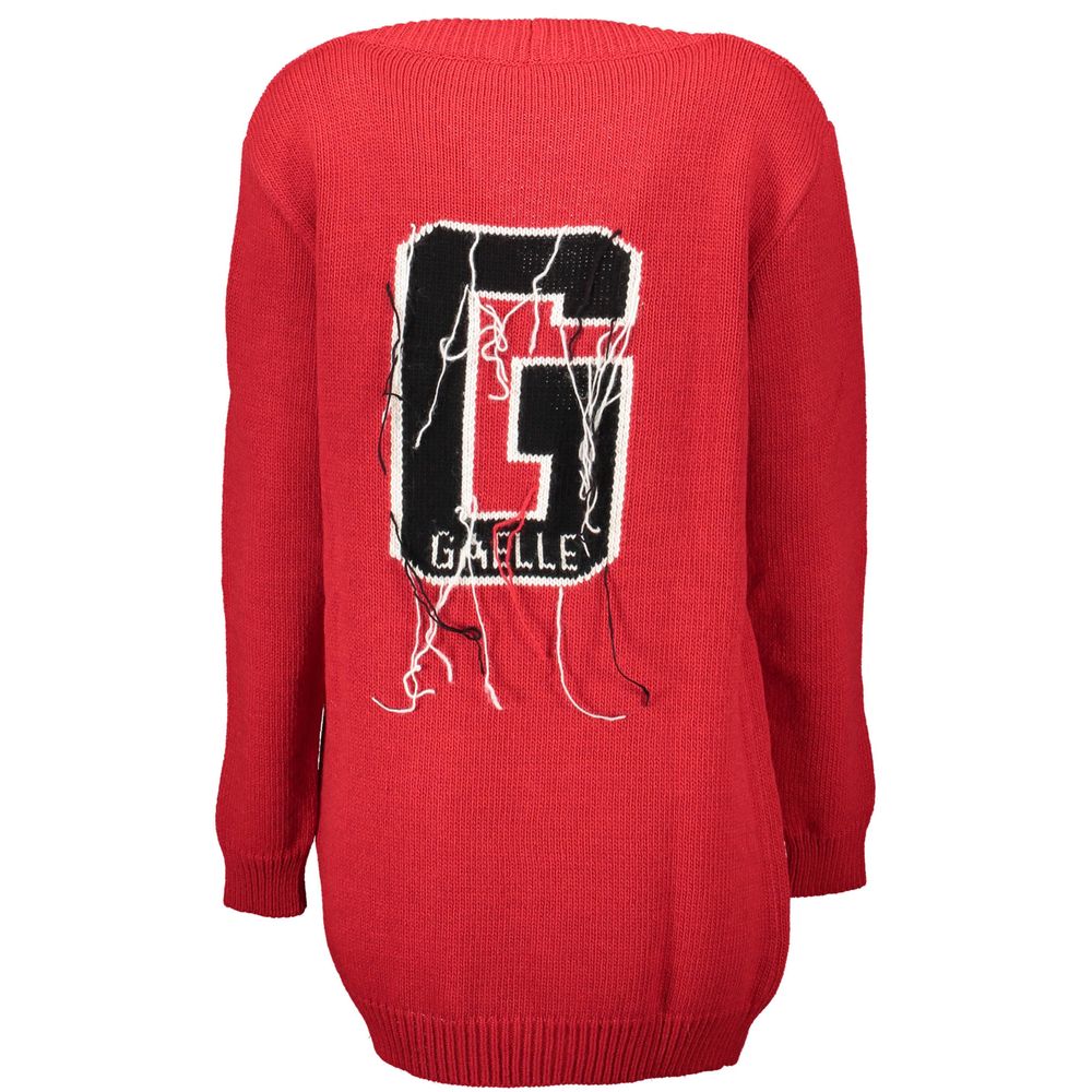 Gaelle Paris Red Acrylic Women Women's Cardigan