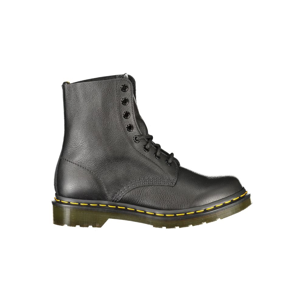 Dr. Martens Black Leather Unisex Women's Boot