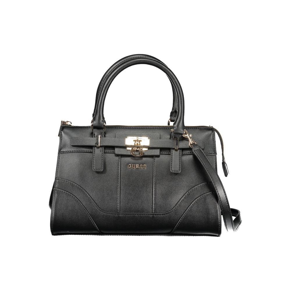 Guess Jeans Black Polyurethane Women Women's Handbag