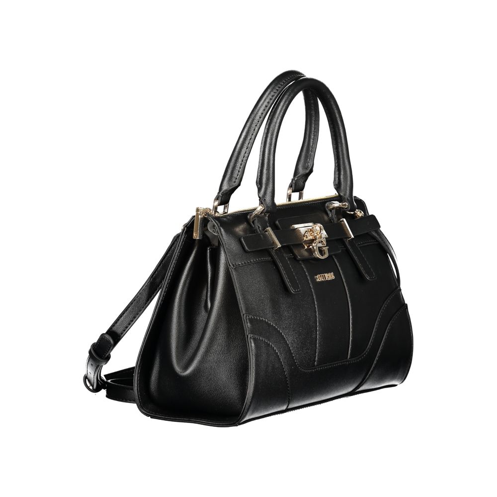 Guess Jeans Black Polyurethane Women Women's Handbag