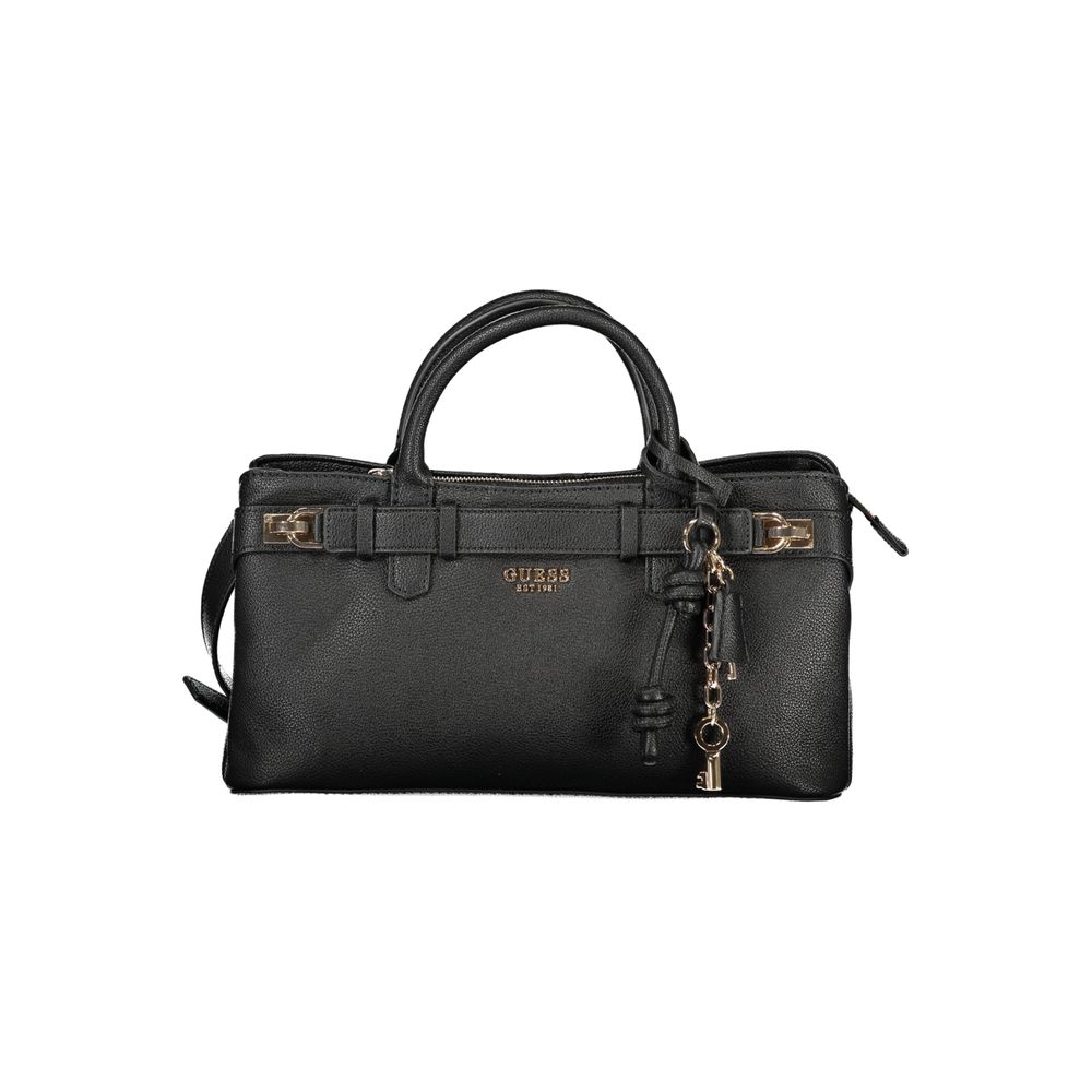 Guess Jeans Nero Poliuretano Women Women's Handbag