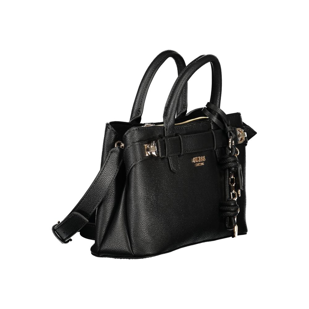 Guess Jeans Nero Poliuretano Women Women's Handbag