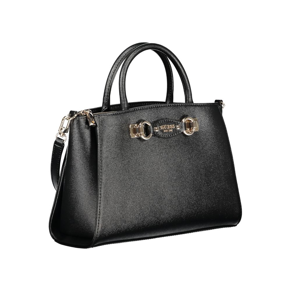 Guess Jeans Black Polyurethane Women Women's Handbag