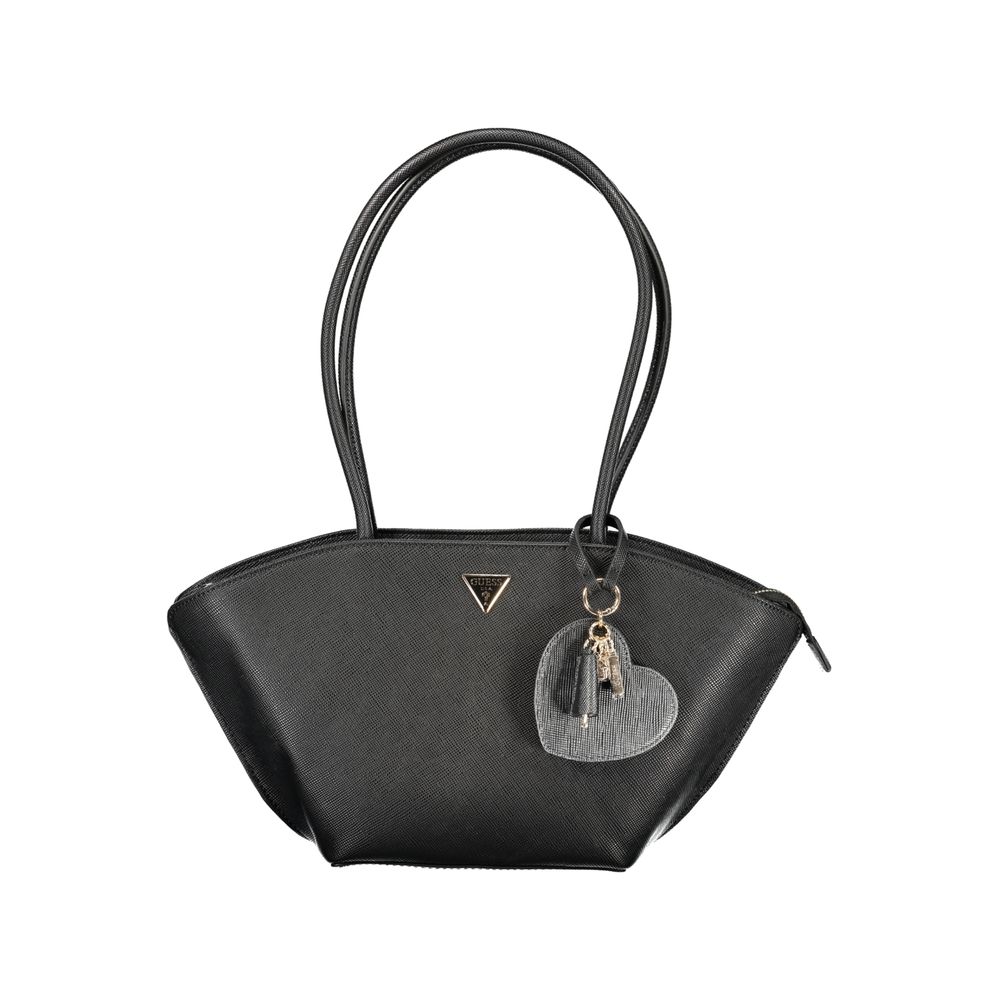 Guess Jeans Black Polyurethane Women's Women's Handbag
