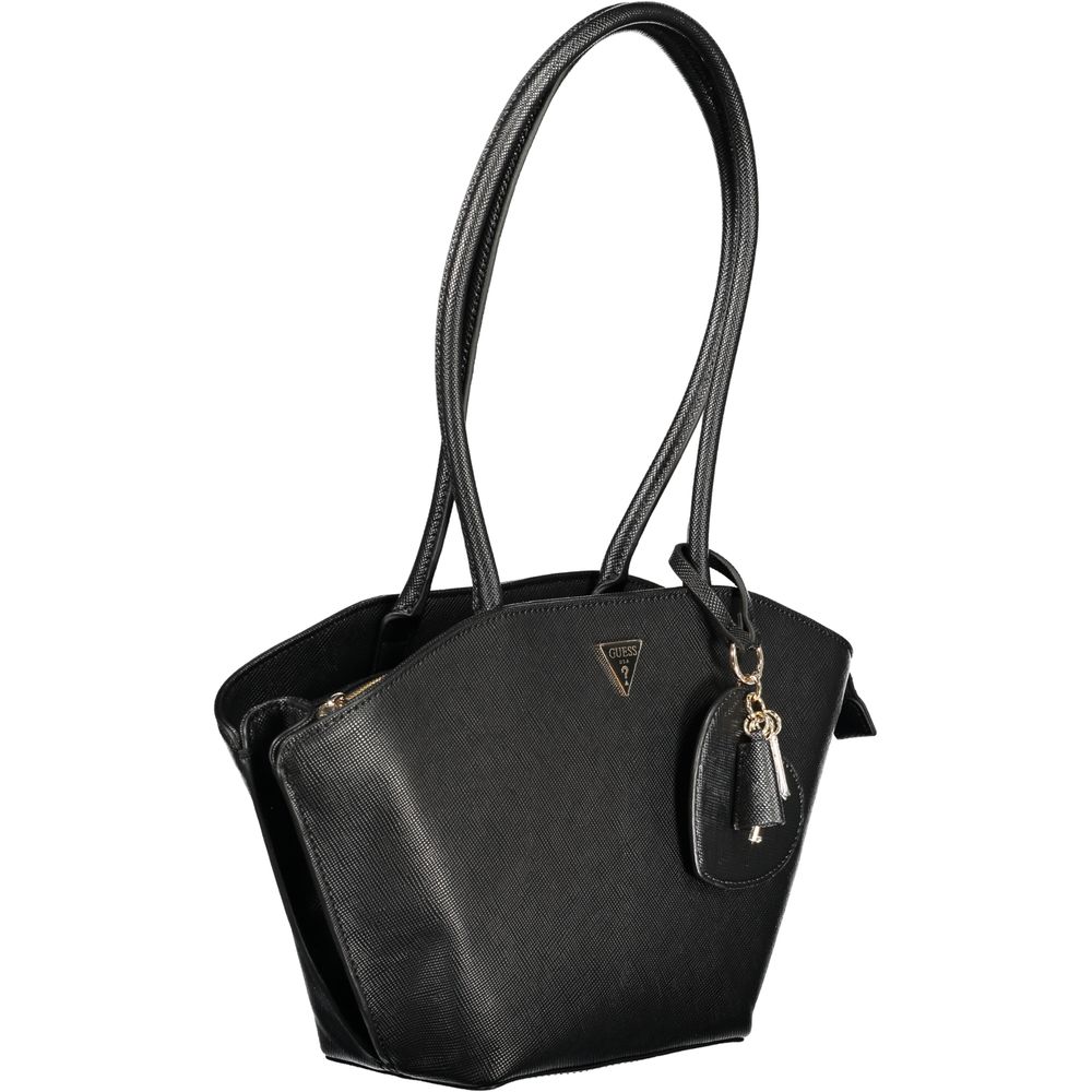 Guess Jeans Black Polyurethane Women's Women's Handbag