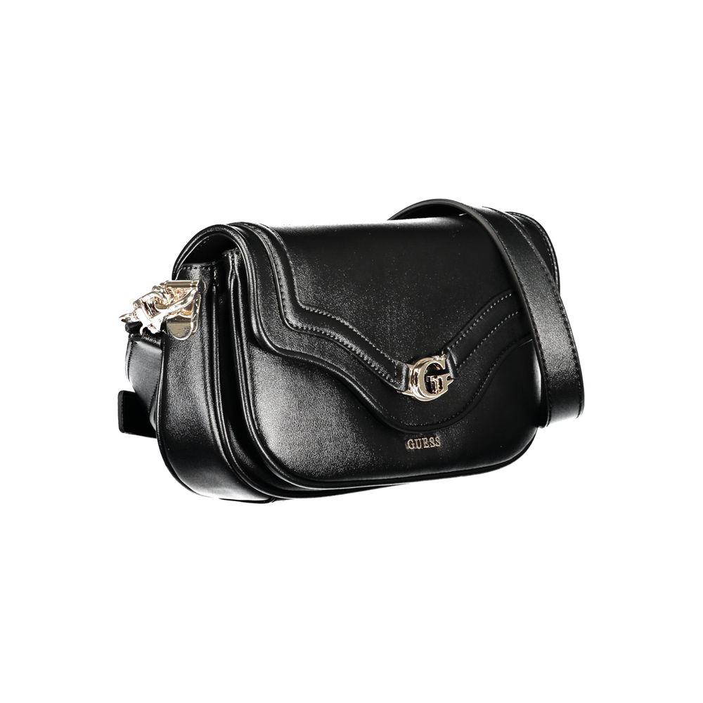 Guess Jeans Black Polyurethane Women Women's Handbag