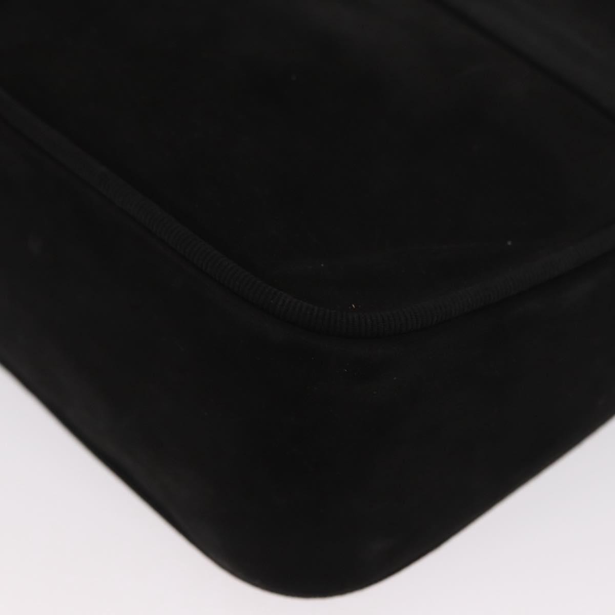 Salvatore Ferragamo Vala Clutch Suede Black Suede Clutche & Pouche Bag (Pre-Owned)