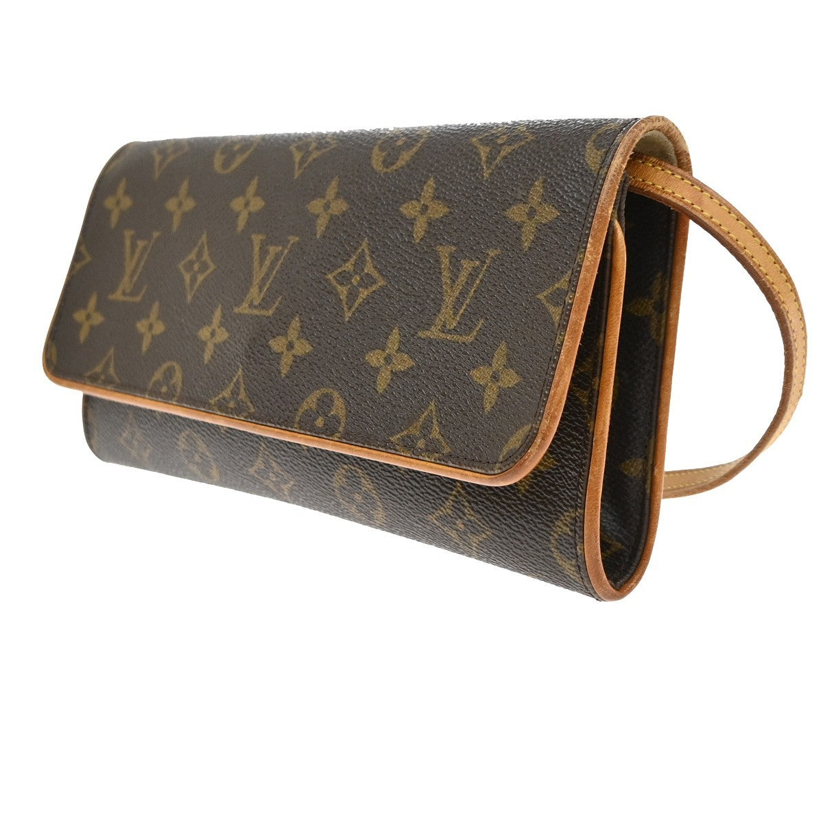 Louis Vuitton Twin Monogram Canvas Brown Canvas Clutche & Pouche Bag (Pre-Owned)