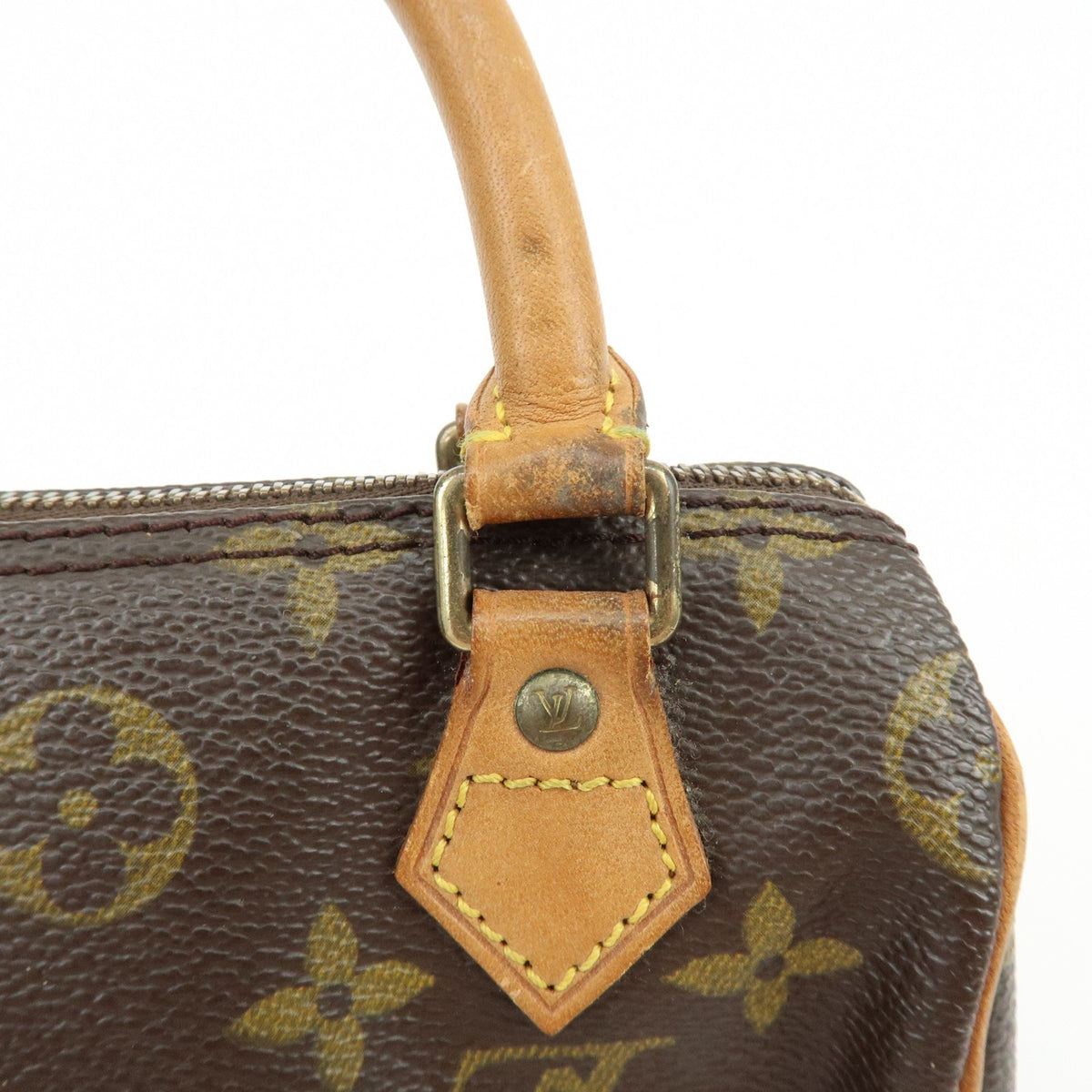Louis Vuitton Speedy Mini Hl Monogram Canvas Brown Canvas Handbag (Pre-Owned)