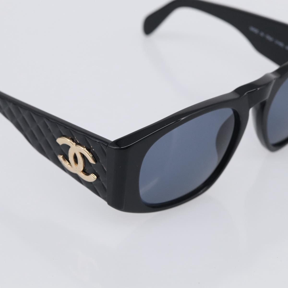 Chanel Cc Logo Matelasse Sunglasses Eye Wear Plastic Black Plastic Sunglasse Accessory (Pre-Owned)