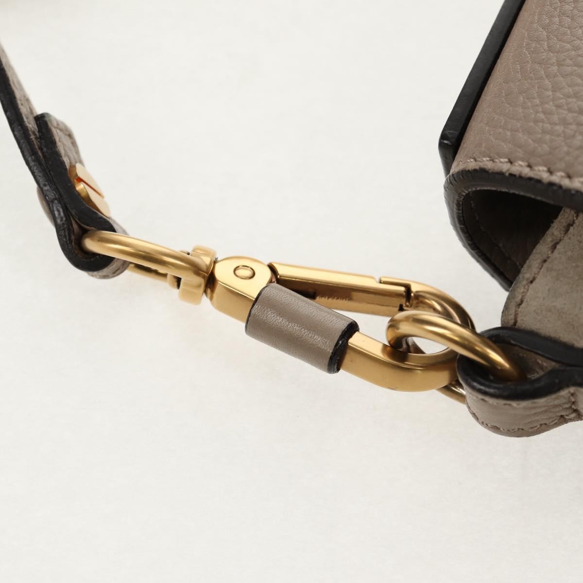 Chloe Nile Leather Beige Leather Shoulder Bag Bag (Pre-Owned)